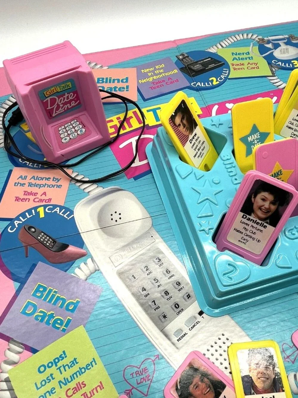 Girl Talk Date Line 1989 Board Game Complete Cassette Works Speaker Not Working